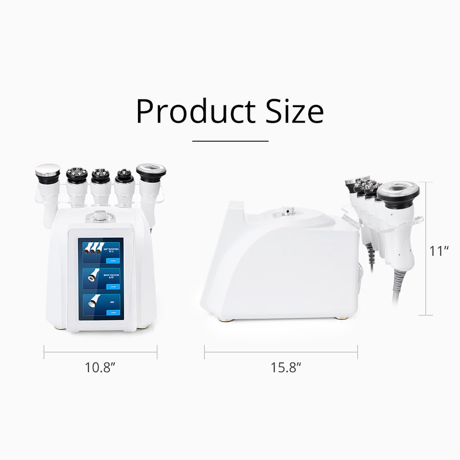 5-in-1 Ultrasonic Cavitation Machine Body Contouring Rotary RF Vacuum