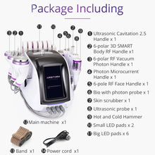 package of 10 In 1 Cavitation Machine