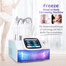 Freeze Cold Cryo Pads Cryotherapy Body Contouring S Shape Machine With 4 Pads