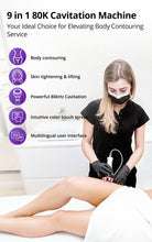 10 In 1 80k Cavitation Machine With RF Vacuum Laser Lipo Pads For Body Sculpting