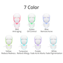 7 Colors Home Use LED Light Therapy Mask Remote Control