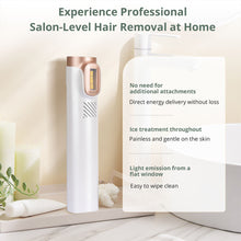 IPL Hair Removal Device Sapphire Ice-Cooling Painless Permanent Result for Women and Men Face & Body At-Home Use