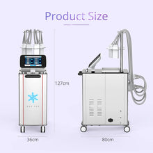 Standing 4 Pads Cellulite Removal Freeze Cold Weight Loss Beauty Machine