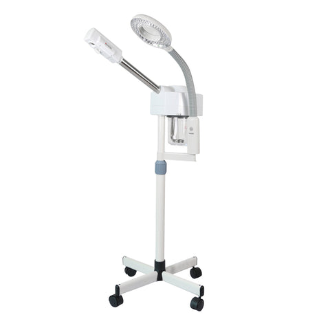 2 In 1 Pro Facial Steamer + 5x Magnifying Lamp Ozone Salon Spa Beauty Equipment