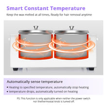 Waxing Kit Dual Wax Warmer Constant Temperature Larger Capacity Full Body Waxing