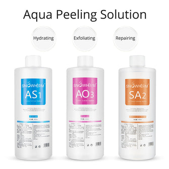 400ML Aqua Peeling Solution With 3 Bottles For Hydra Dermabrasion Facial Care