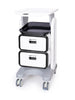 Beauty Styling Plant Rolling Cart Trolley With Double Drawer For Spa