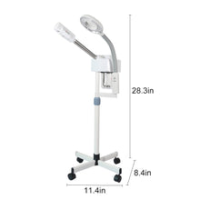 2 In 1 Pro Facial Steamer + 5x Magnifying Lamp Ozone Salon Spa Beauty Equipment