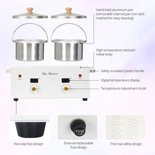 Waxing Kit Dual Wax Warmer Constant Temperature Larger Capacity Full Body Waxing