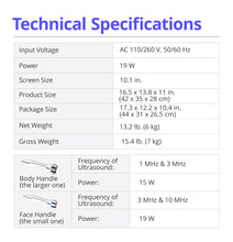 Facial and Body Sculpting Machine with Layered Dual Auto Frequency