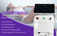 755/808/1064nm Wavelengths Diode Laser Hair Removal Skin Rejuvenation Machine