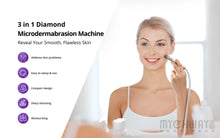 3 In 1 Diamond Microdermabrasion Machine For Exfoliation, Cleansing, Hydration