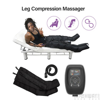 Leg Compression Massager With 6 Airbags 6 Modes Full Leg Massage Home Relaxation