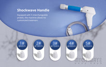 Shockwave Therapy Machine With 5 Working Head For Body Pain Relief