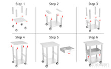 Aluminum Trolley For Beauty Machines, Ideal For Beauty Salons, Spas Use