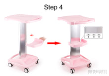 Salon Equipment Beauty Iron Plastic Trolley Stand Assemble For Ultrasonic Device