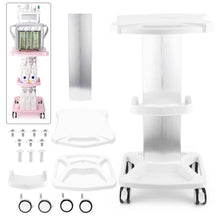 Salon Equipment Beauty Iron Plastic Trolley Stand Assemble For Ultrasonic Device