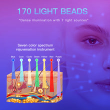 Folding 7 Colors LED Light Therapy Spectrometer with Near-Infrared Light & Nano Cold Spray Skin Rejuvenation for Spa Use