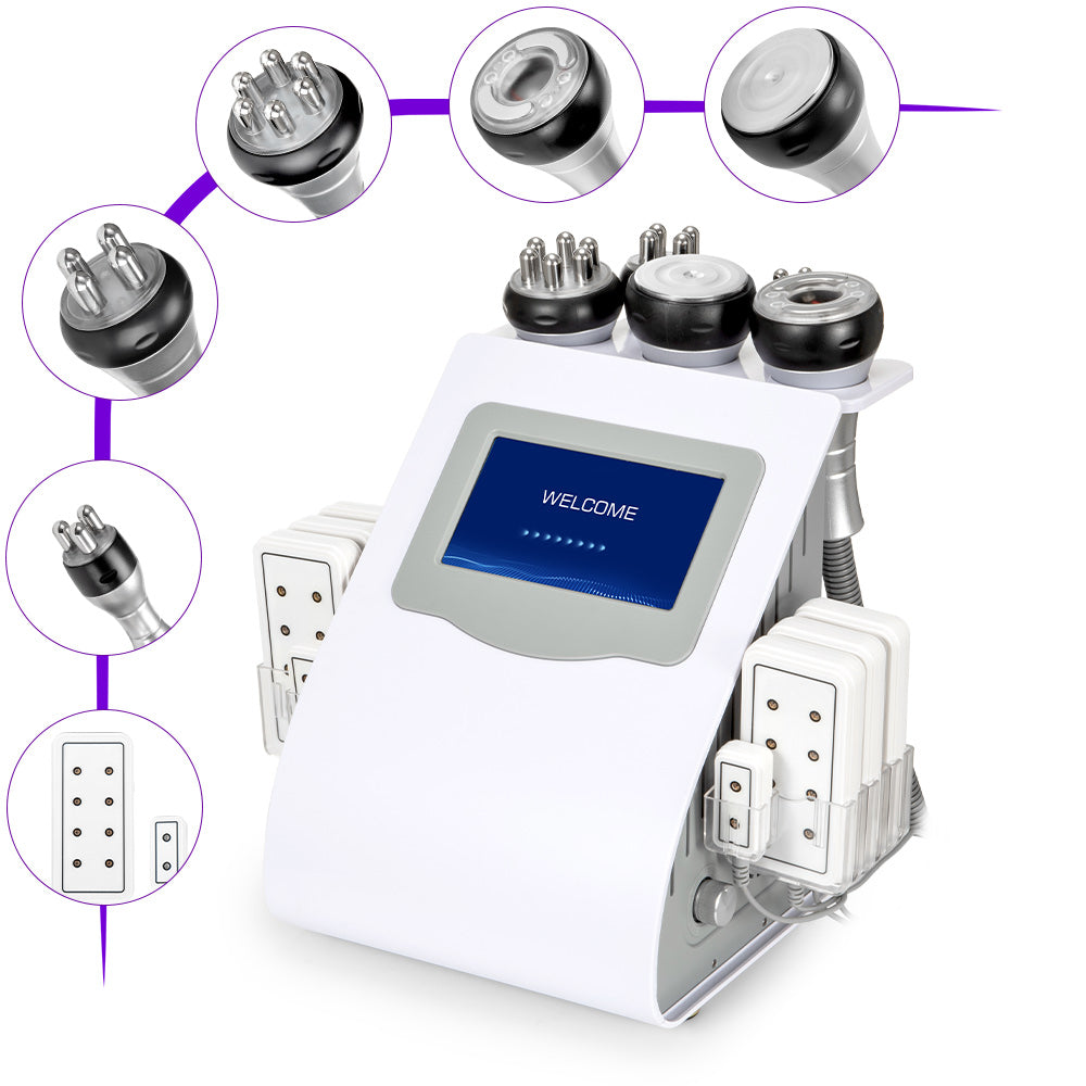 6 In 1 80k Cavitation Machine With Vacuum Radiofrequency For Body Cont