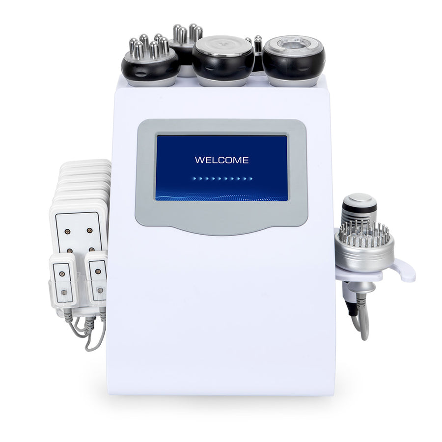 9 In 1 80k Cavitation Machine With RF Vacuum Laser Lipo Pads For Body