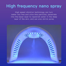 Folding 7 Colors LED Light Therapy Spectrometer with Near-Infrared Light & Nano Cold Spray Skin Rejuvenation for Spa Use