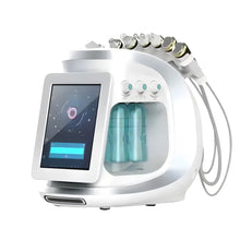 White electronic device with a screen and attachments on a white background