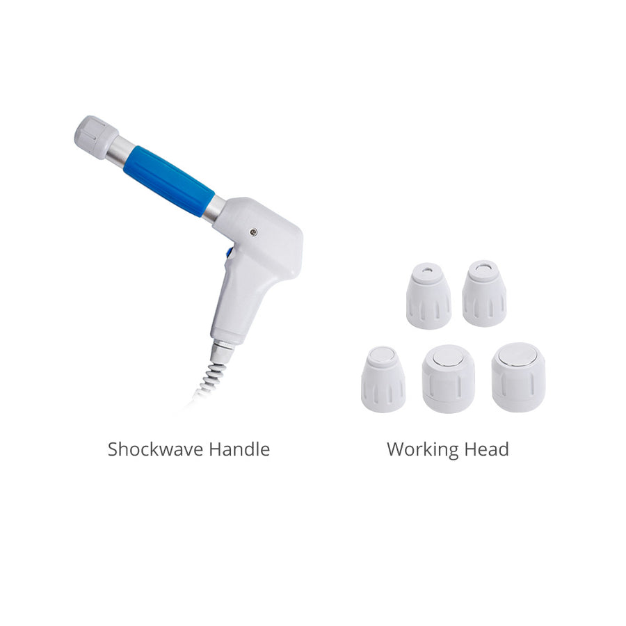 Shockwave Therapy Machine With 5 Working Heads For Body Pain Relief