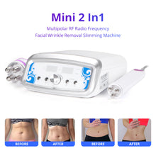 Mini 2 In1 Multipolar RF Radio Frequency Facial Wrinkle Removal Body Shaping Machine