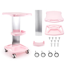 Salon Equipment Beauty Iron Plastic Trolley Stand Assemble For Ultrasonic Device