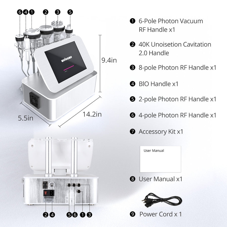 SculptPro 40K 6 In 1 Unoisetion Cavitation Machine
