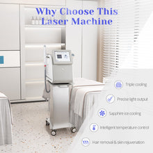 2 In1 DPT 808nm Diode Hair Removal  YAG Laser Tattoo Removal Machine