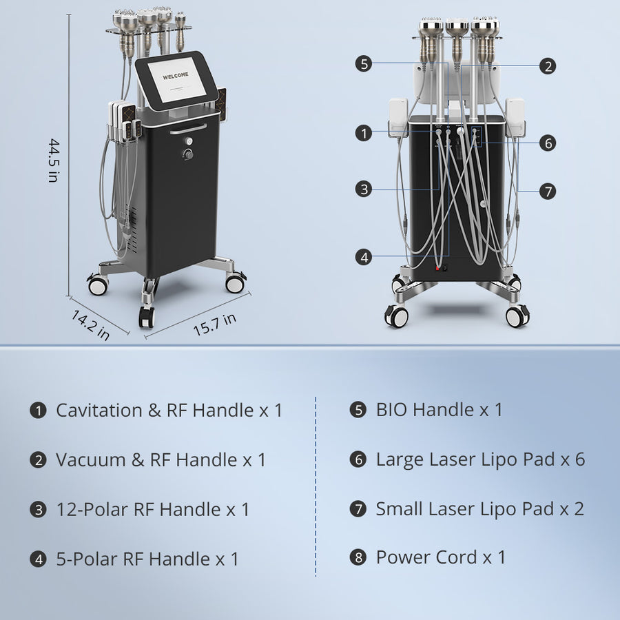 6 in 1 40k Cavitation Machine with Radio Frequency for Body Sculpting