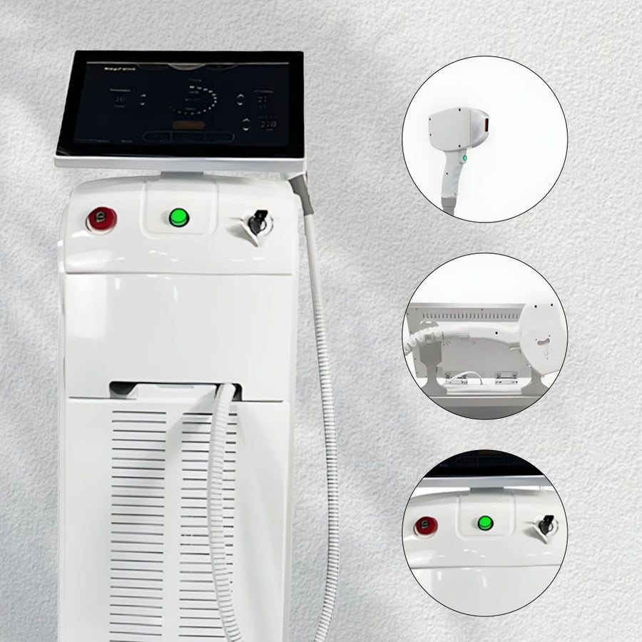 755/808/1064nm Wavelengths Diode Laser Hair Removal Skin Rejuvenation