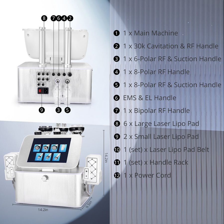 CAVITATION SLIMMING SYSTEM 美顔器 30K Cavitation 2.5 Vaccum RF Lifting Body Slimming Body Contour Fat Lo
