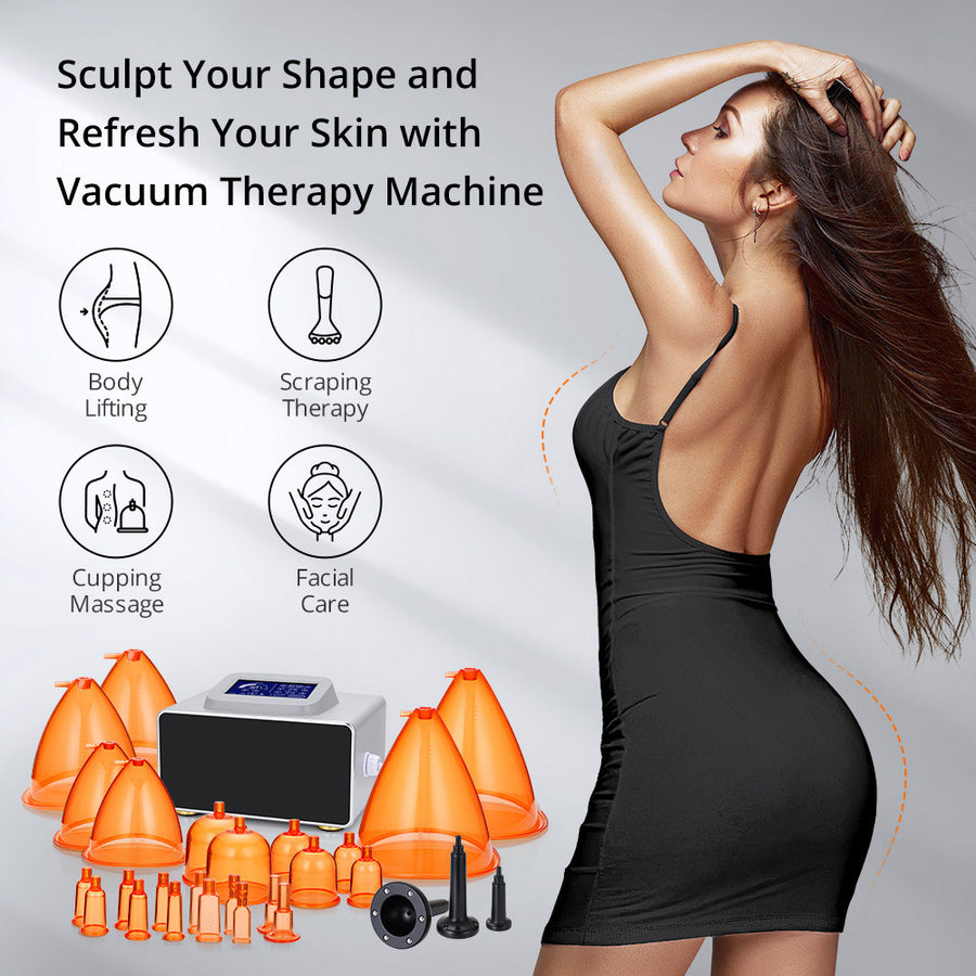 美容器加熱吸引式AureliaNegative PressureScraping Vacuum Therapy Machine Touch Screen Vacuum Cupping Machine Multifuncti