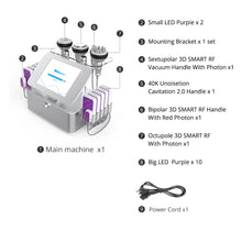 7-in-1 40k Cavitation Machine With Metal Handles 160mW Laser Lipo Pads for Pro Body Contouring