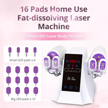 635NM 650NM LED Laser 5MW Laser Lipo 12 Big 4 Small Pads Slimming Machine