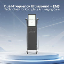 FaceEvo Ultrasound Facial Machine - 3 & 10 MHz Dual Frequency for Professional Skin Rejuvenation