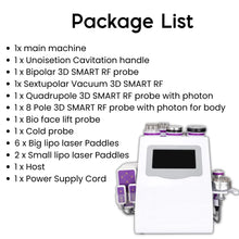 pakage list of Cavi Lipo Machine