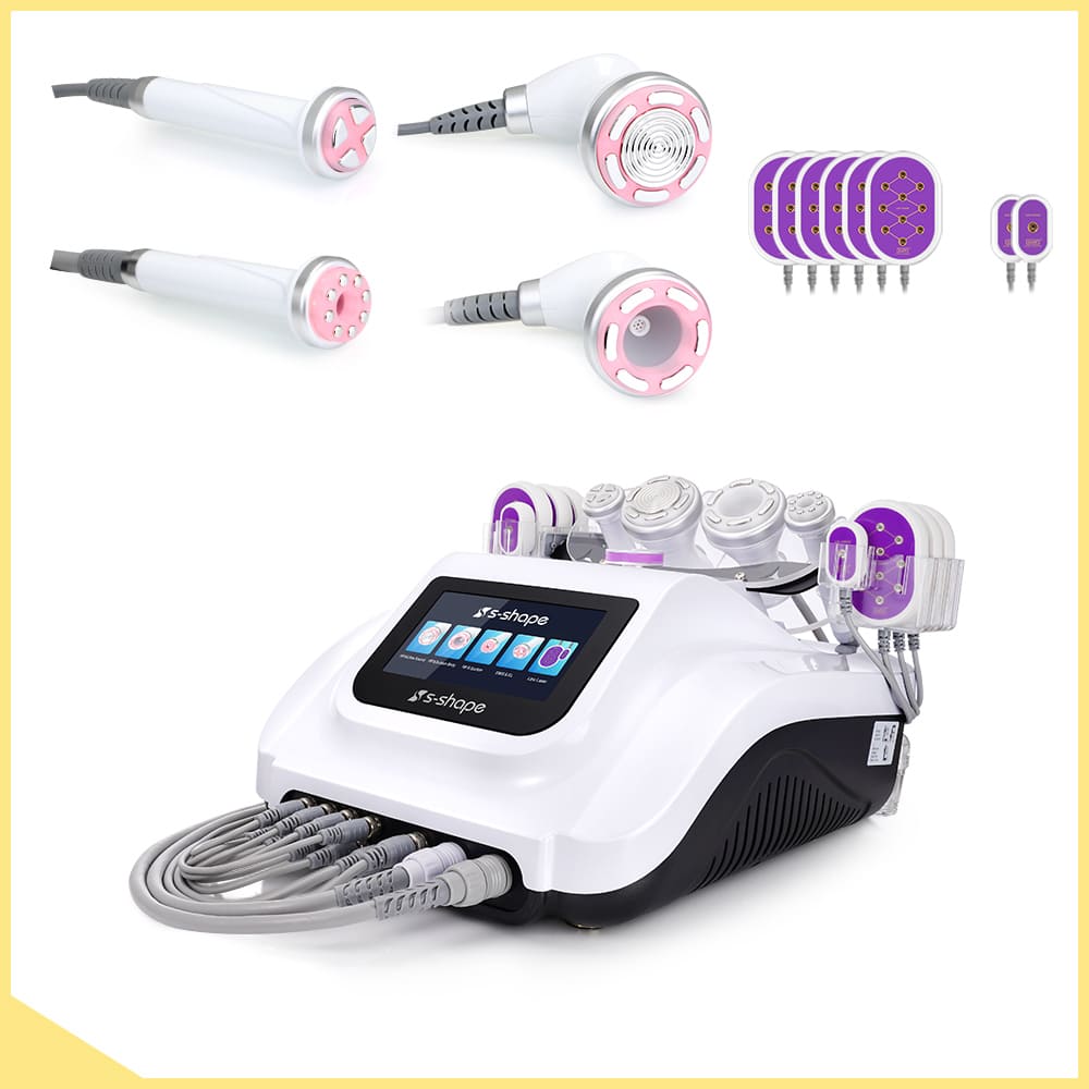 30K 6 In 1 S Shape Cavitation Machine with Parts
