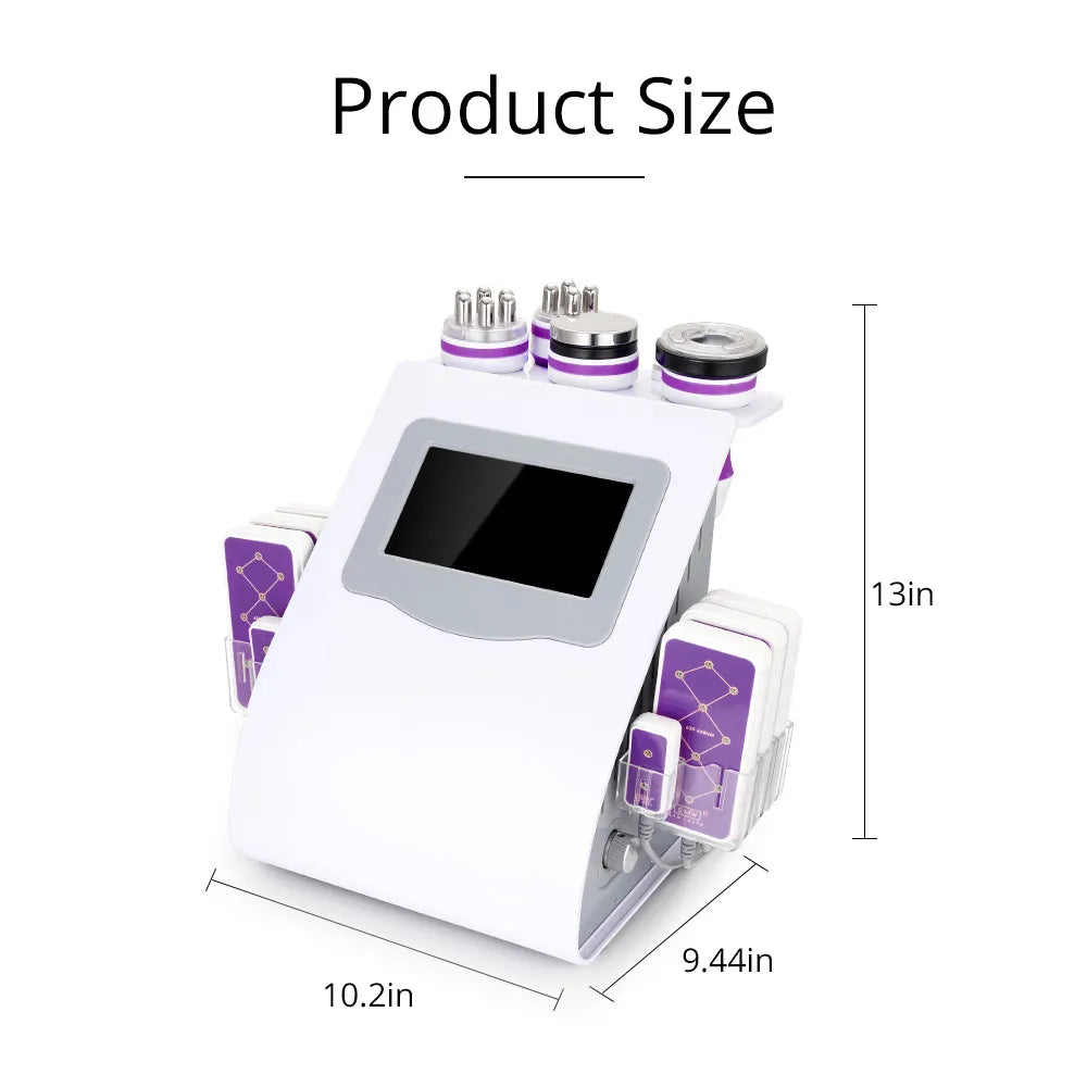 Product Size of 40K 6 In 1 Ultrasonic Cavitation Machine