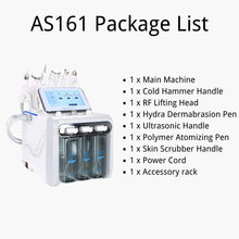 package list of 6 In 1 hydrofacial machine