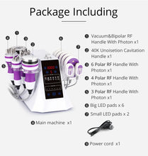pakage list of Cipo Slimming System Ultrasonic Cavitation Machine